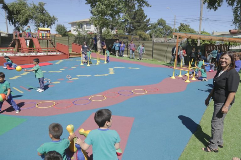 Inauguran nuevo patio de párvulos en Escuela Theodor Heuss