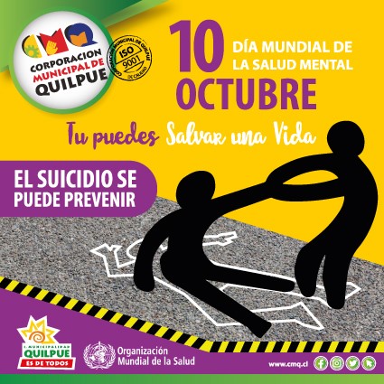 Quilpué se moviliza por la prevención del suicidio en el Día Mundial de la Salud Mental