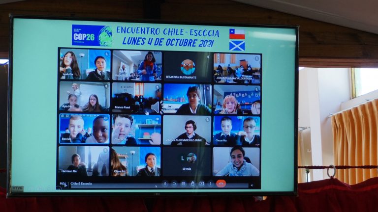 COP26:Estudiantes quilpueínos participan junto a pares de Escocia en innovador proyecto para afrontar el cambio climático