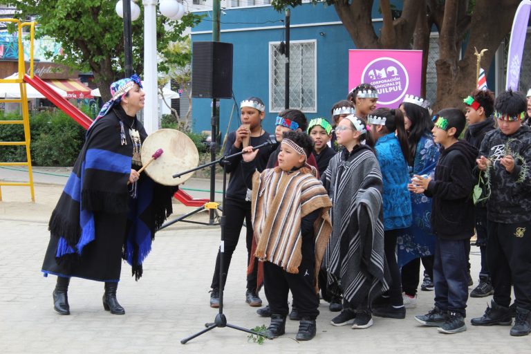 Niñas y niños de Quilpué participaron en Encuentro Escolar Intercultural de Pueblos Originarios