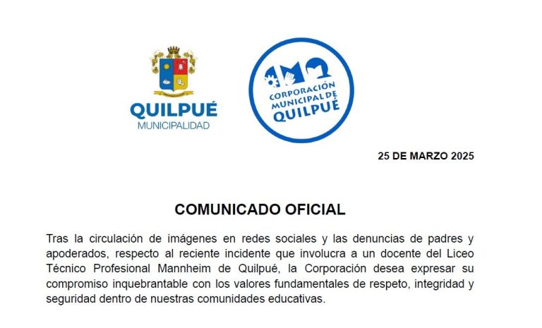 Ante Incidente del Liceo Técnico Profesional Mannheim