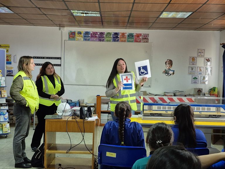 Alumnos de la escuela Theodor Heuss Protagonizan Jornada Educativa Sobre Seguridad Ferroviaria