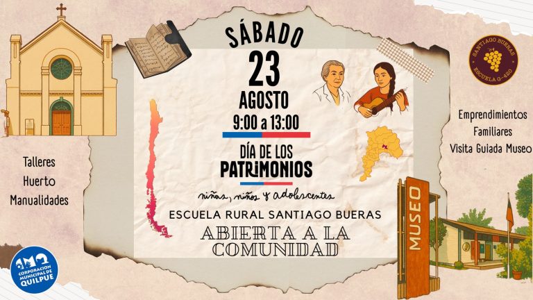 Escuela Santiago Bueras celebra el Día del Patrimonio con actividades abiertas a la comunidad
